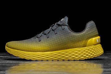 Men's Nobull Drop Gradient Ripstop Running Shoes Lemon | SG X2135Y